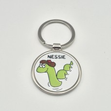 Round Metal Keyring NESSIE